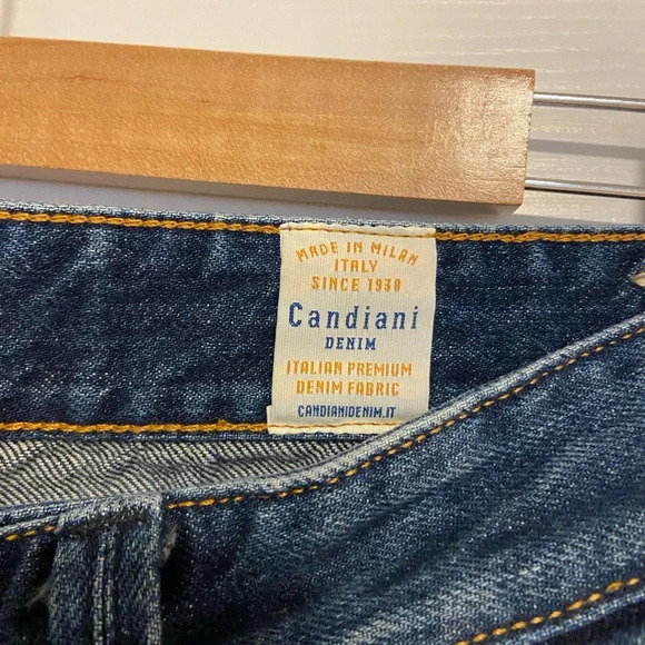 SUITSUPPLY Denim Goods Candiani Jeans Slim Fit Button Fly Mens 32x32 Blue Italy - Picture 4 of 8